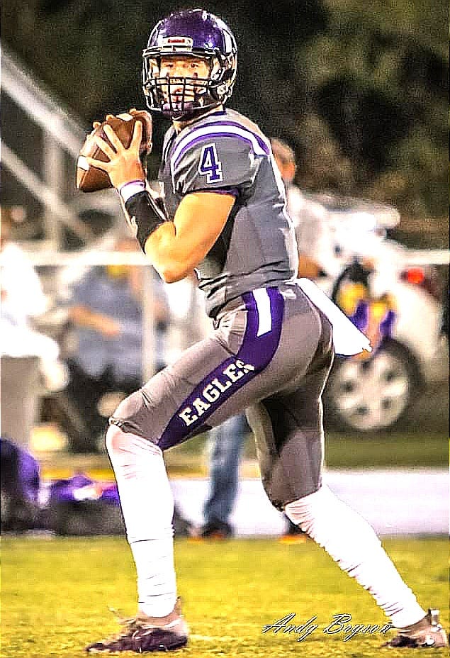 Rosepine junior quarterback Ethan Frey (4) was chosen as the Offensive MVP in District 5-2A by the coaches in the league.