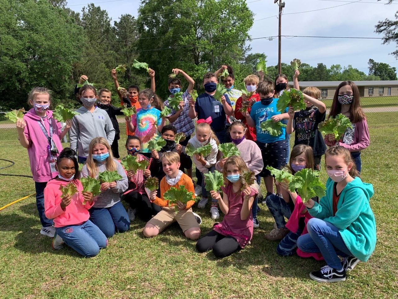 The DeRidder Ingevity plant made a donation to the Rosepine Elementary School Outdoor STEM Lab.