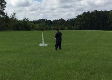 Rocket Launch, Major Plummer.