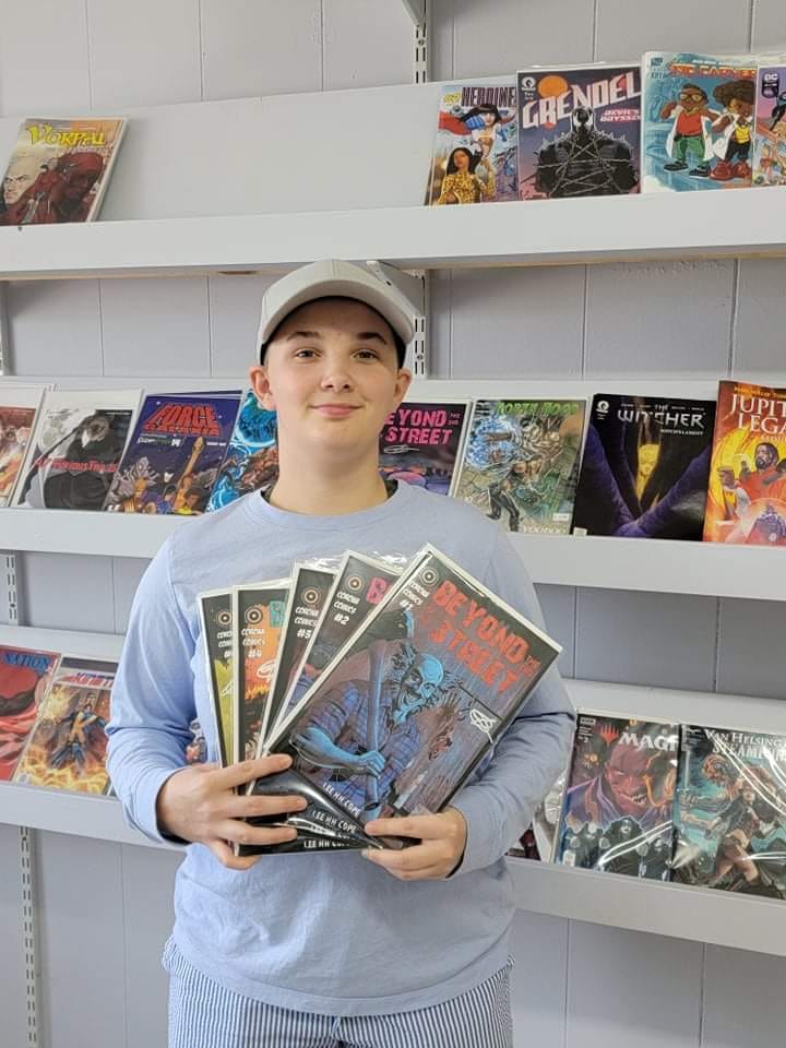 A fan purchased an entire run of the independent comic "Beyond The End of The Street" at The Box in Leesville.
