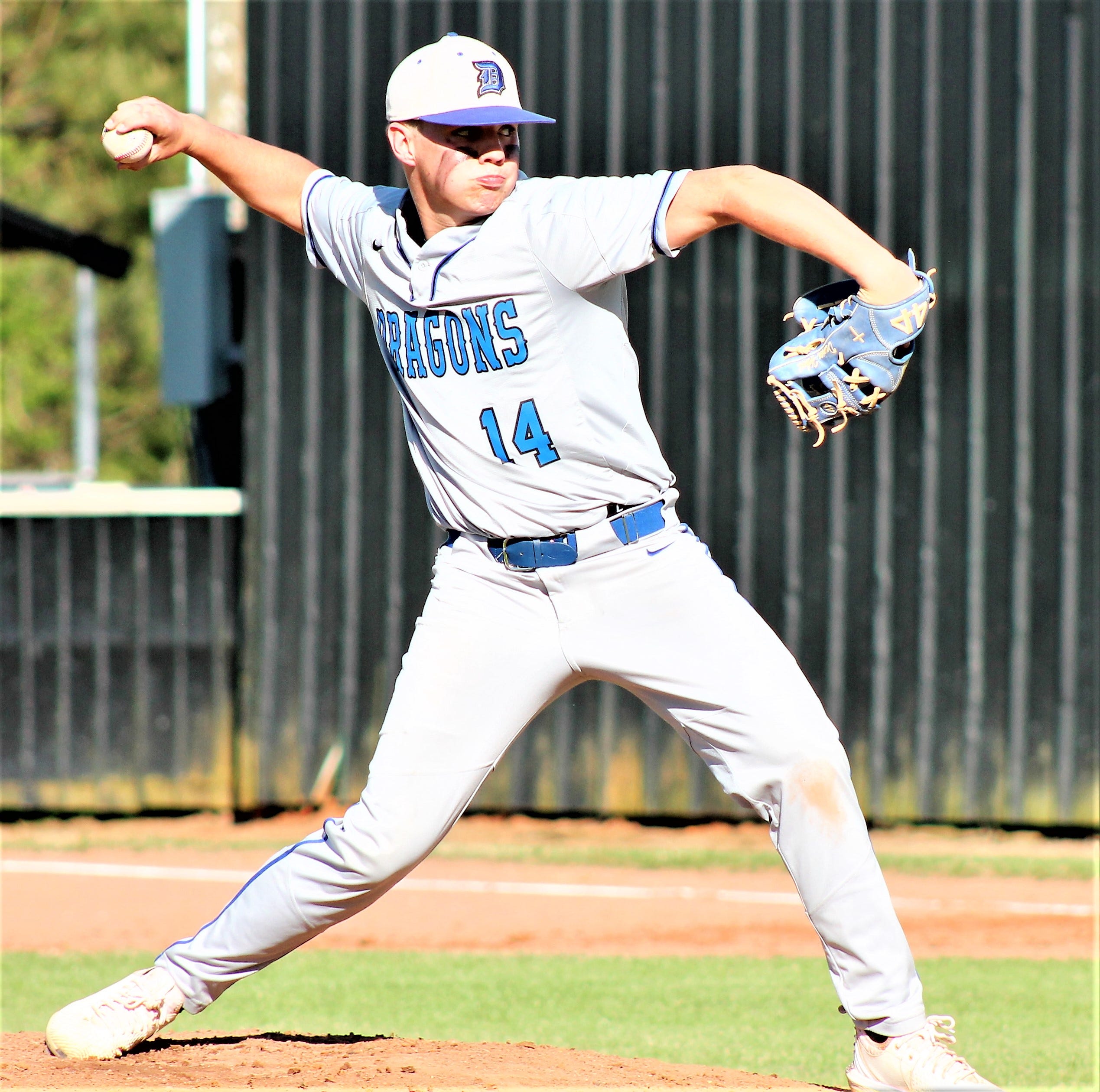 DeRidder starter Dawson Hebert had a stellar outing on Thursday with 11 strikeouts, tossing a four-hitter in a win over Leesville.