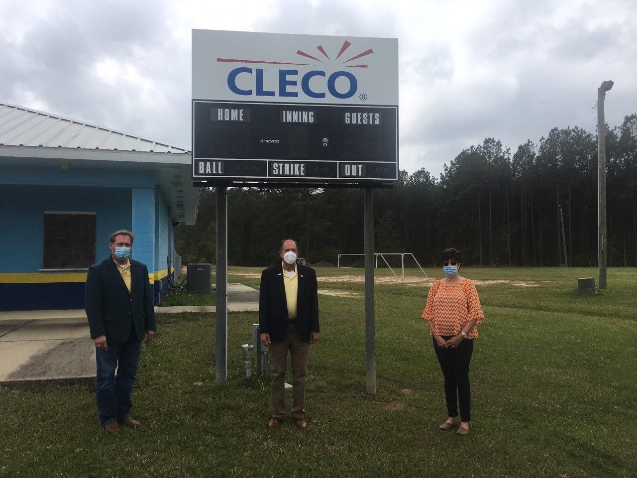 Pictured are Grant Bush, City of Leesville Director of Planning, Tripp Dungan, Cleco Principal Governmental Services Representative, and Patti Larney, City of Leesville Administrator.