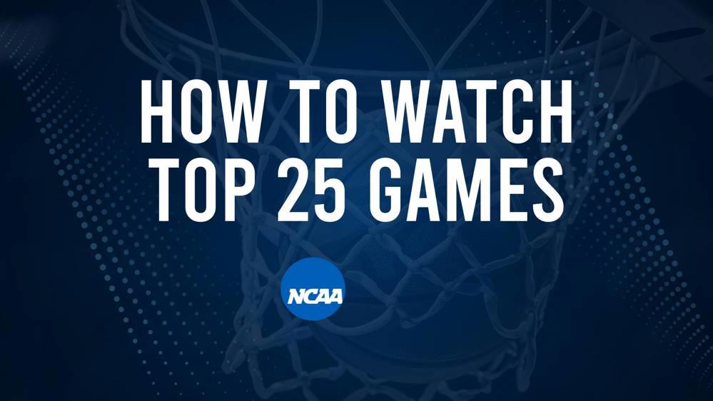 How to Watch Top 25 College Basketball Games - Wednesday, November 27