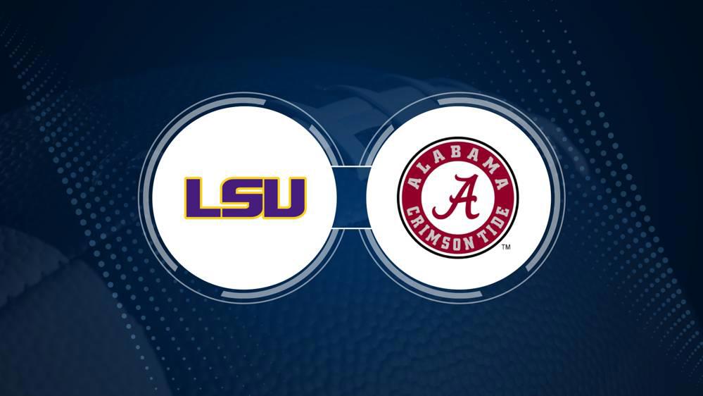 LSU vs. Alabama: Odds, spread, and over/under - Nov. 9